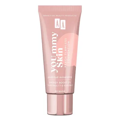 AA YOU.mmy Skin Peach Flawless Foundation podkład mineralny 02 Nude 30ml