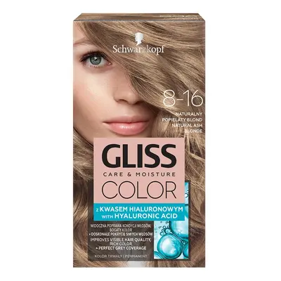 Gliss Color Care & Moisture farba do włosów 8-16 Naturalny Popielaty Blond