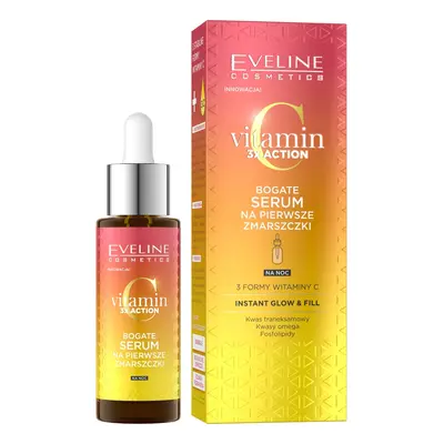 Eveline Cosmetics Vitamin C 3x Action bogate serum na pierwsze zmarszczki 30ml