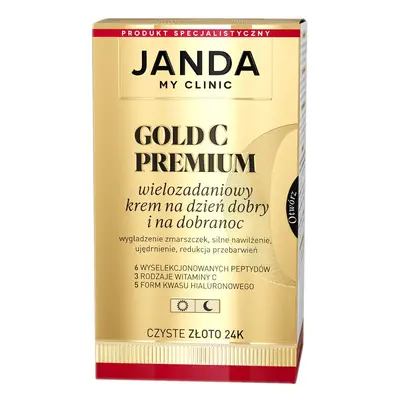 Janda Gold C Premium wielozadaniowy krem do twarzy na dzień dobry i na dobranoc 50ml