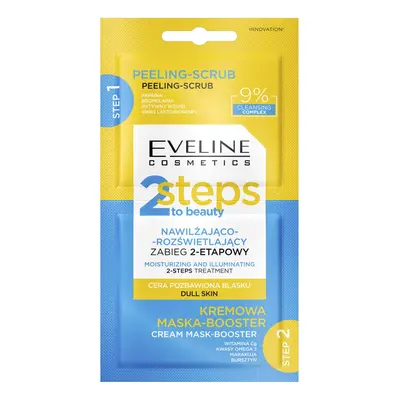 Eveline Cosmetics 2 Steps to Beauty nawilżająco-rozświetlający zabieg 2-etapowy 2x4ml