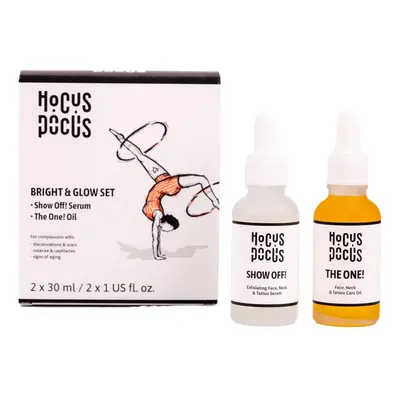 Hocus Pocus Bright & Glow zestaw mikrozłuszczające serum do twarzy 30ml + olejek pielęgnujący 30