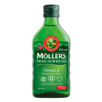 Möller's Tran Norweski suplement diety Naturalny 250ml