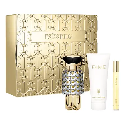 Paco Rabanne Fame zestaw woda perfumowana spray 80ml + woda perfumowana spray 10ml + balsam do c