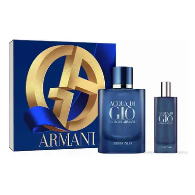 Giorgio Armani Acqua di Gio Profondo zestaw woda perfumowana spray 75ml + woda perfumowana spray