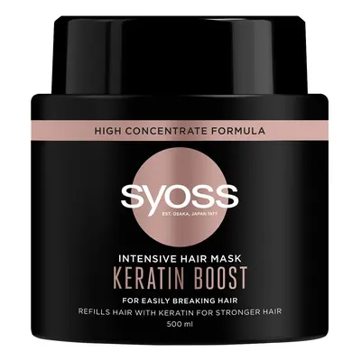 Syoss Intensive Hair Mask Keratin Boost intensywnie regenerująca maska do włosów bardzo łamliwyc