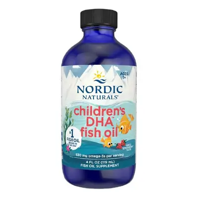 Nordic Naturals Children's DHA 530mg Omega-3 suplement diety w płynie Truskawka 119ml