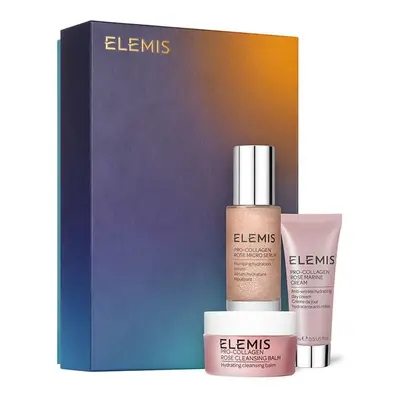 ELEMIS The Pro-Collagen Rose Icons zestaw balsam oczyszczający 15ml + serum do twarzy 30ml + kre