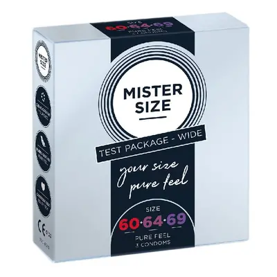 Mister Size Condoms prezerwatywy dopasowane do rozmiaru 60mm 64mm 69mm 3szt.