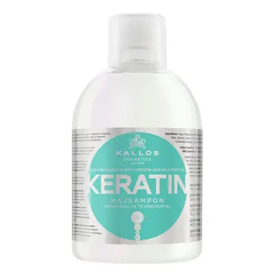 Kallos KJMN Keratin Shampoo szampon do włosów z keratyną i proteinami mlecznymi 1000ml