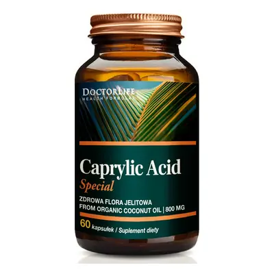 Doctor Life Caprylic Acid Special kwas kaprylowy 800mg suplement diety 60 kapsułek