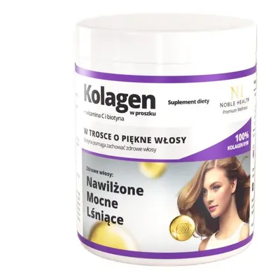 Noble Health Kolagen + Witamina C i Biotyna w proszku suplement diety 100g