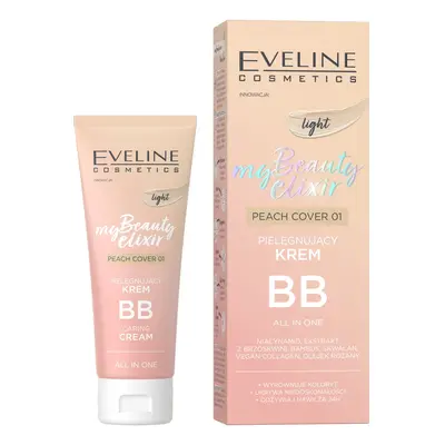 Eveline Cosmetics My Beauty Elixir pielęgnujący krem BB all in one 01 Peach Cover Light 30ml