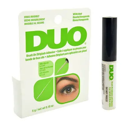 Ardell Duo Brush On Striplash Adhesive klej do rzęs z pędzelkiem Clear 5g