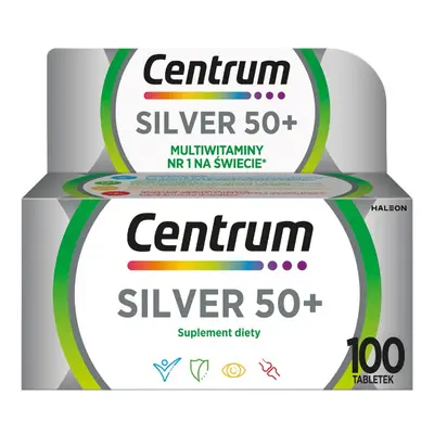 Centrum Silver 50+ multiwitaminy suplement diety 100 tabletek