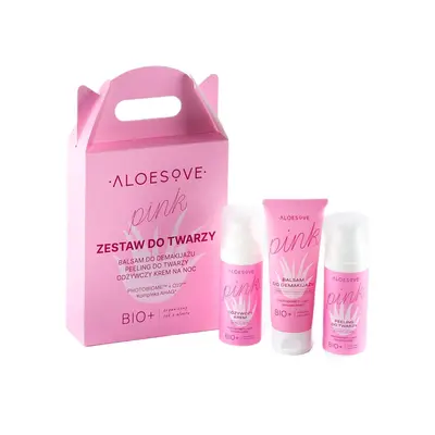 ALOESOVE Pink zestaw kosmetyków do twarzy