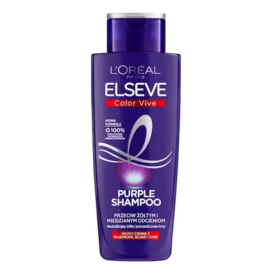 L'Oreal Paris Elseve Color-Vive Purple Shampoo fioletowy szampon przeciw żółtym i miedzianym odc