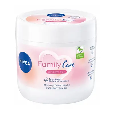 Nivea Family Care lekki krem nawilżający do twarzy ciała i dłoni 450ml