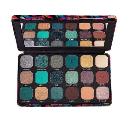 Makeup Revolution Forever Flawless Good Vibes Eyeshadow Palette paleta cieni do powiek Chilled 1