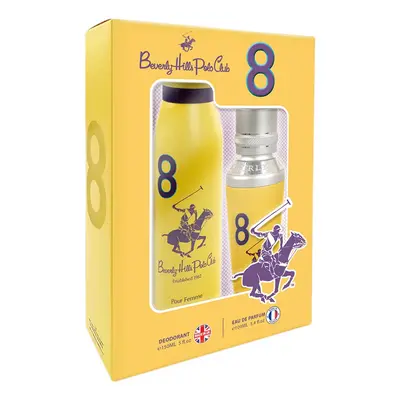 Beverly Hills Polo Club Women Eight zestaw woda perfumowana spray 100ml + dezodorant spray 150ml