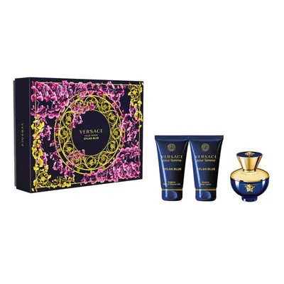 Versace Pour Femme Dylan Blue zestaw woda perfumowana spray 50ml + żel pod prysznic 50ml + balsa