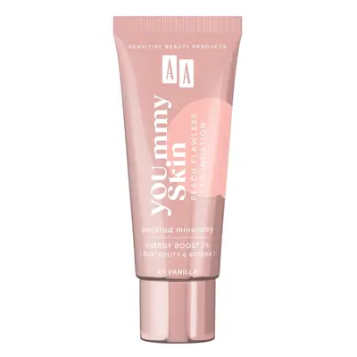 AA YOU.mmy Skin Peach Flawless Foundation podkład mineralny 01 Vanilla 30ml