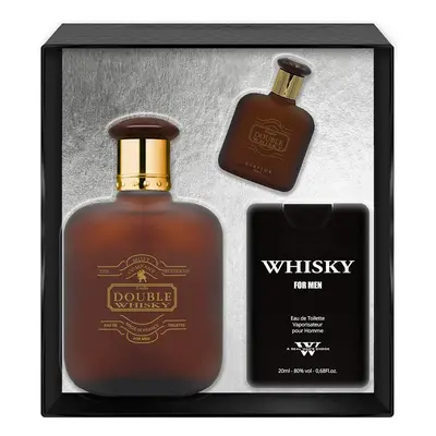 Evaflor Double Whisky zestaw woda toaletowa spray 100ml + woda toaletowa spray 20ml + woda toale