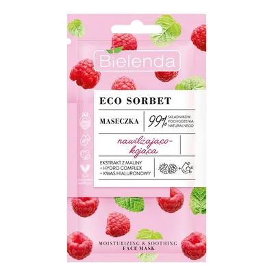 Bielenda Eco Sorbet maseczka nawilżająco-kojąca Malina 8g