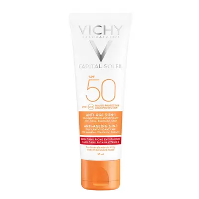 Vichy Capital Soleil krem przeciwstarzeniowy do twarzy 3w1 SPF50 50ml