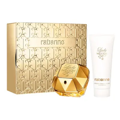 Paco Rabanne Lady Million zestaw woda perfumowana spray 80ml + balsam do ciała 100ml