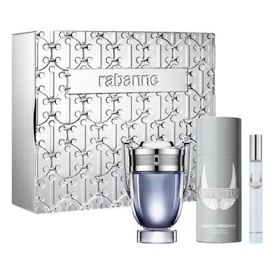 Paco Rabanne Invictus zestaw woda toaletowa spray 100ml + dezodorant spray 150ml + miniatura wod