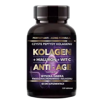 Intenson Kolagen + Hialuron + Witamina C Anti-Age suplement diety 120 tabletek