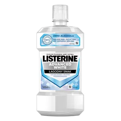 Listerine Advanced White płyn do płukania jamy ustnej Mild Taste 500ml