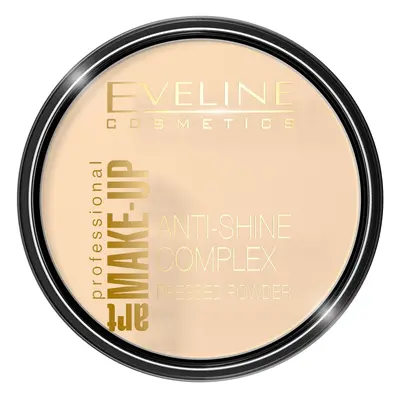 Eveline Cosmetics Art Make Up Anti-Shine Complex Pressed Powder matujący puder mineralny z jedwa