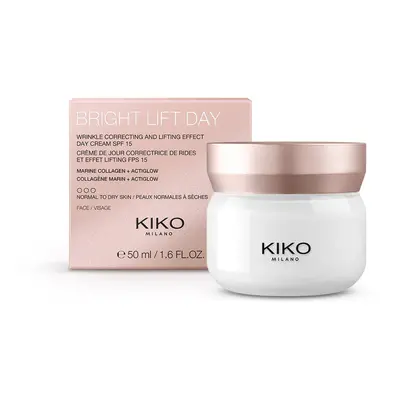 KIKO Milano Bright Lift Day liftingujący krem rozświetlający na dzień z kolagenem morskim SPF 15