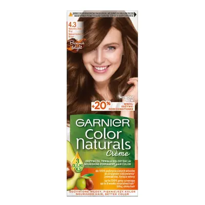 Garnier Color Naturals Creme krem koloryzujący do włosów 4.3 Naturalny Złoty Brąz