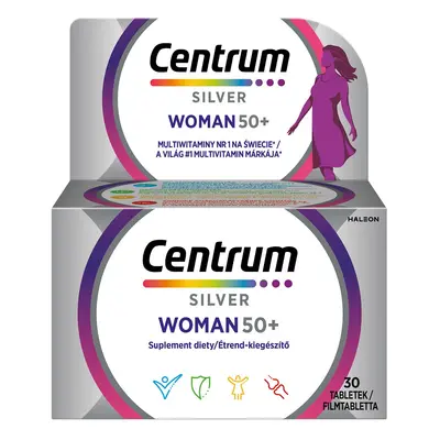 Centrum Silver Woman 50+ multiwitaminy dla kobiet suplement diety 30 tabletek