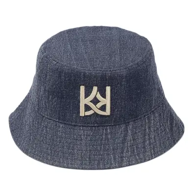 Niebieski kapelusz bucket z tkaniny typu denim