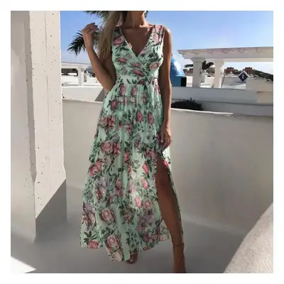 Sukienka maxi w kwiaty