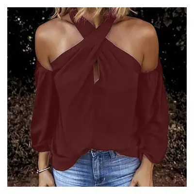 Bluzka damska cold shoulder