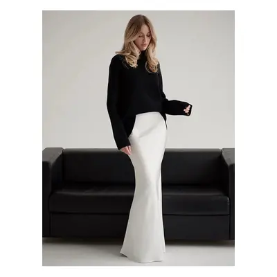 Satynowa elegancka spódnica maxi