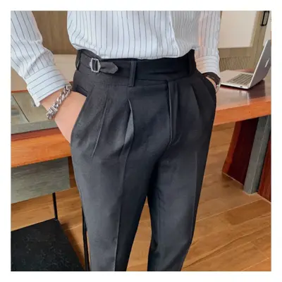 Men Office Social Business Suit Slim Fit Streetwear Pants