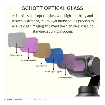 For DJI OSMO Pocket 3 JSR CB Series Camera Filter, Filter:12-in-1 UV CPL ND/PL STAR NIGHT