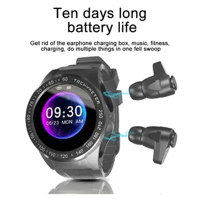 Aipower Earphones Smartwatch 2 IN 1 True Wireless Earbuds Bluetooth 5.1 Sports Digital Bracelet 