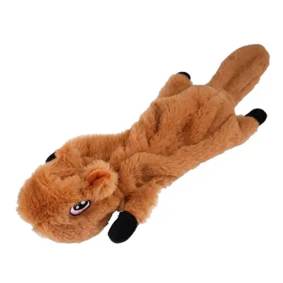 Dog Toy Bite Wear-resistant Vocal Molars Pet Plush Medium Large Supplies, Size:Large(Squirrel)