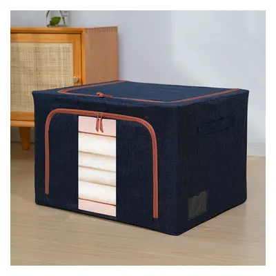 Home fabric, steel frame, quilt, clothing storage box, cotton and linen sorting storage box with