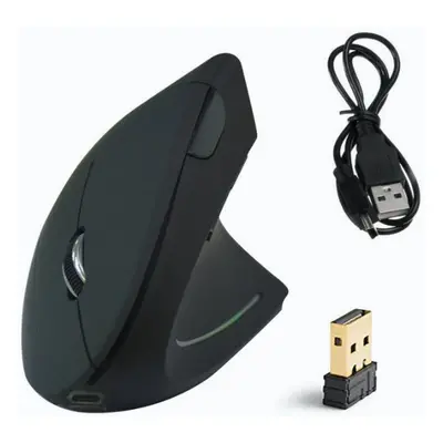 Rechargeable vertical wireless mouse Cross-border ergonomic light-emitting gaming silent photoel