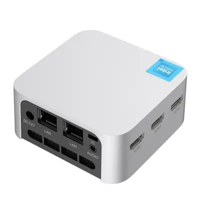 T8 Plus Mini PC, Intel Alder Lake N100 Quad Core up to 3.4GHz, 16GB DDR5 512GB SSD, 2xRJ45 1000M