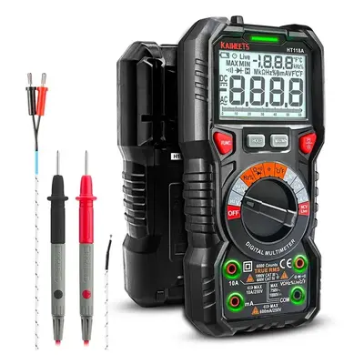 KAIWEETS HT118A Digital Multimeter TRMS ,6000 Counts, Voltmeter, Auto-Ranging, Accurately Measur