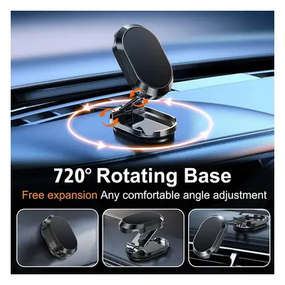 Innovative Magnetic Car Phone Holder with Folding Alloy Design